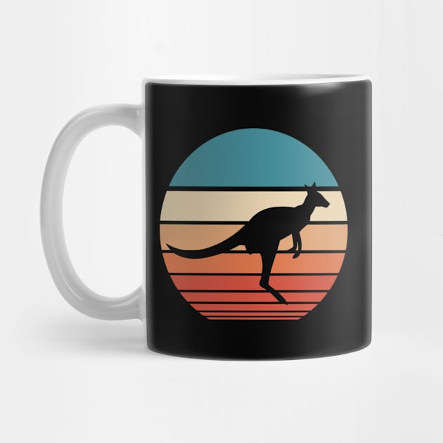 Kangaroo Retro Sunset by FauQy